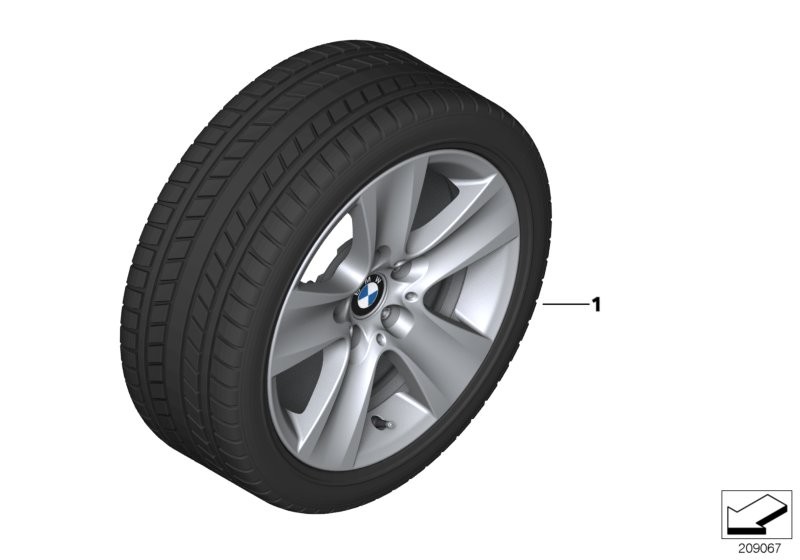 BMW Úplné zimní kolo hvězd.paprsek 327 - 17