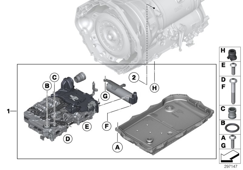 BMW GA8HP45Z mechatronika