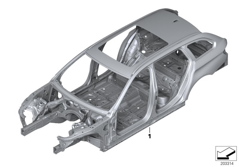 BMW Karoserie skelet