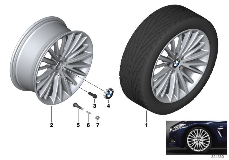 BMW BMW LM Rad Vielspeiche 399 - 19