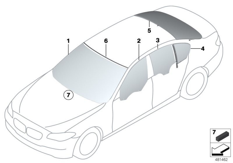 BMW Verglasung