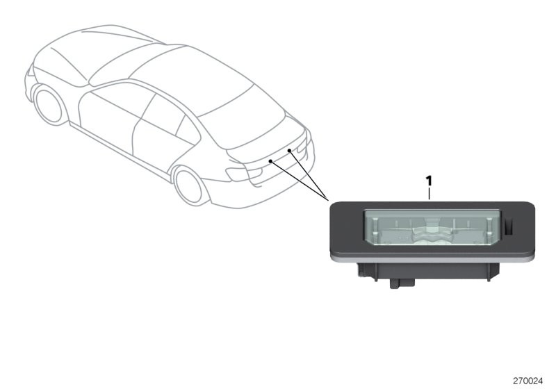 BMW LED-Kennzeichenleuchte