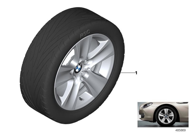 BMW Ζάντ.ελ.κρ.BMW ακτ.μορφ.αστέρ.327 - 17''