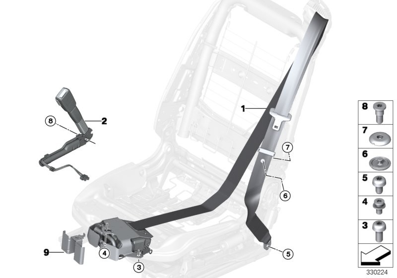 BMW Ζώνη ασφαλείας REMA εμπρός
