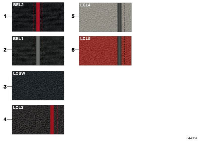 BMW Sample page,upholsterycolours,Sport Line