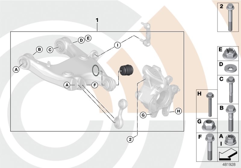 BMW Repair kit, ball joint