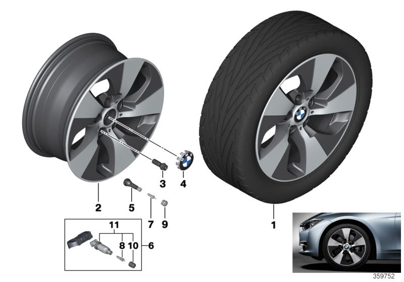 BMW BMW LA wheel, Streamline 419 - 18''