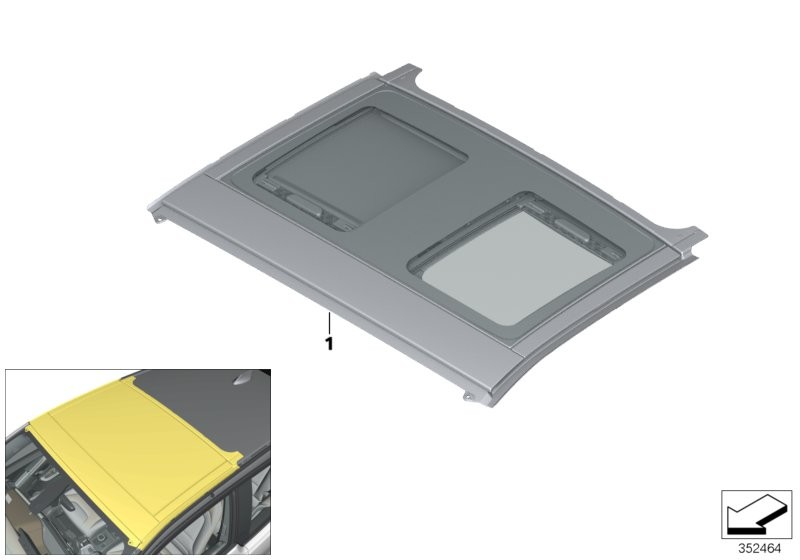 BMW Lift-up-and-slide-back sunroof