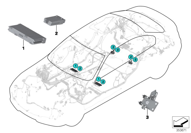 BMW ECU, seat module