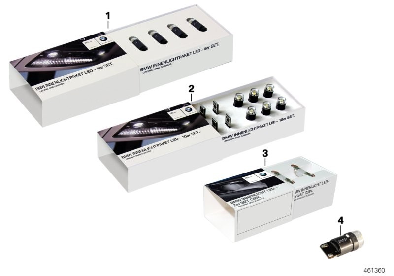 BMW Paquete de luces interiores LED