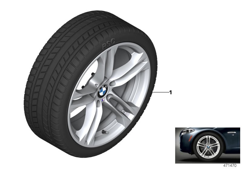 BMW Rueda comp.invierno M dob.rad.613M - 18