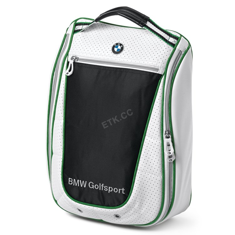 BMW Golfsport Schuhtasche/Außentasche mit Reißverschluss/geteiltes Hauptfach Ventilationslöchern/Tragegriff 