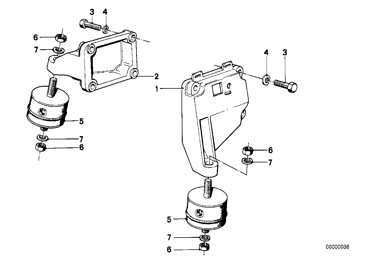 Suspension moteur - silentbloc moteur