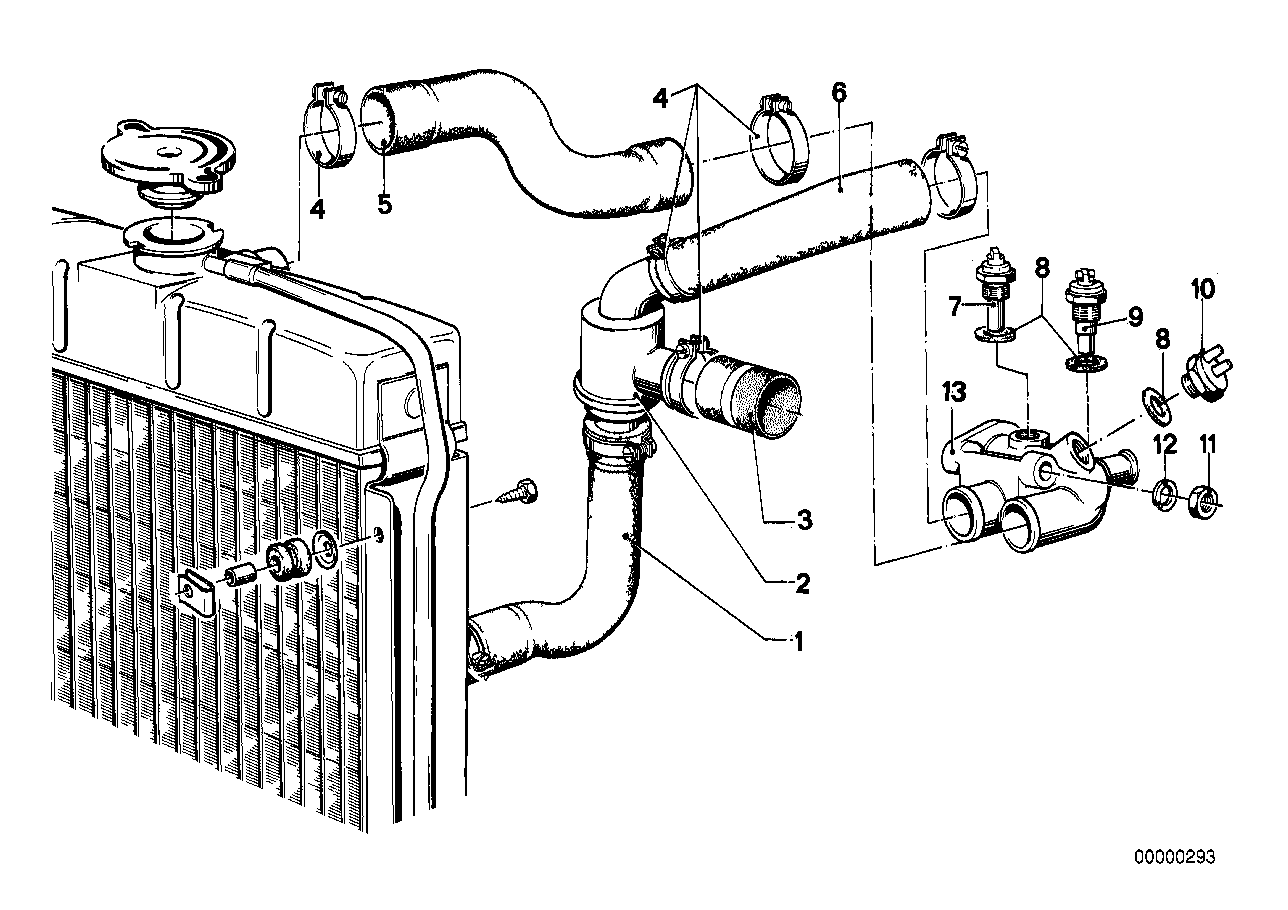 Термостат сист.охлаждения/водяной шланг