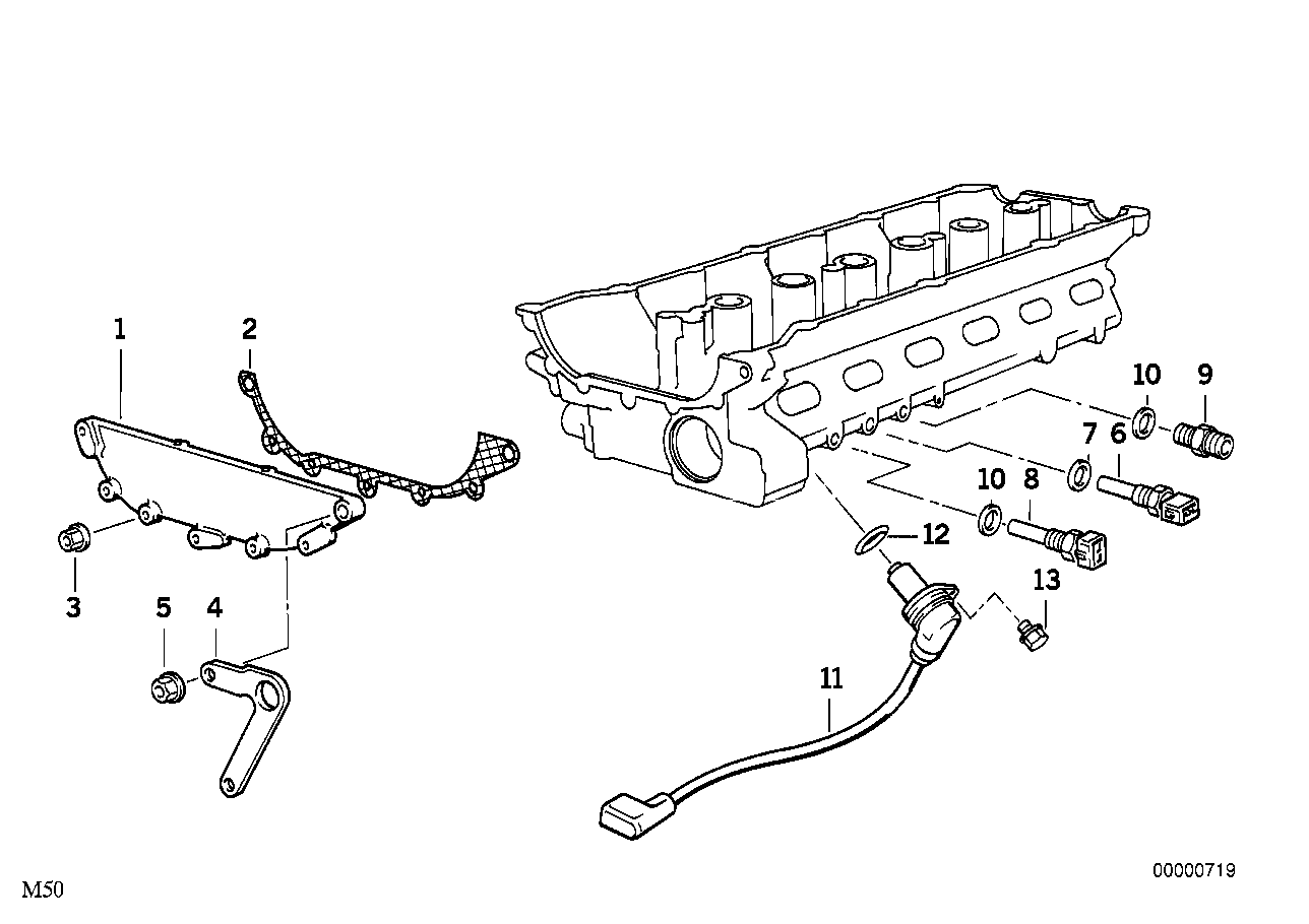 Cylinder head attached parts