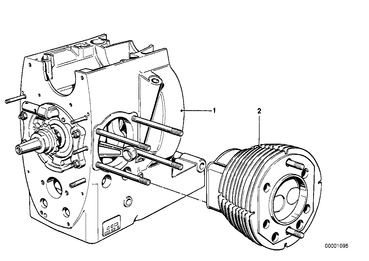 Delmotor / Cylinder med kolv