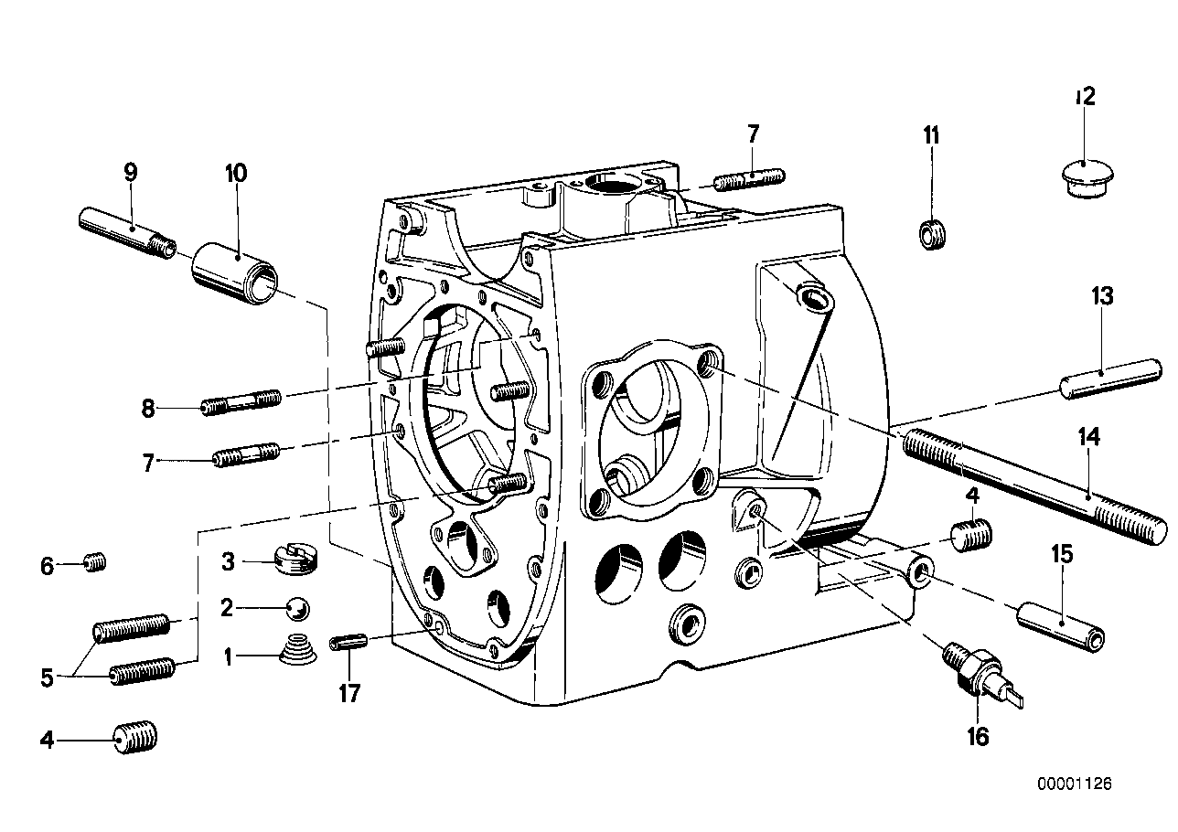 Blok motoru montážní díly