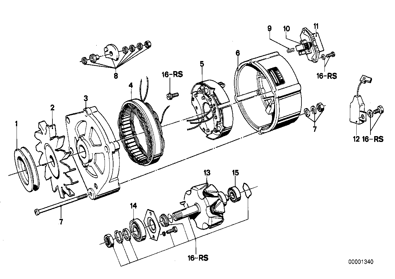 Generator enskilda delar