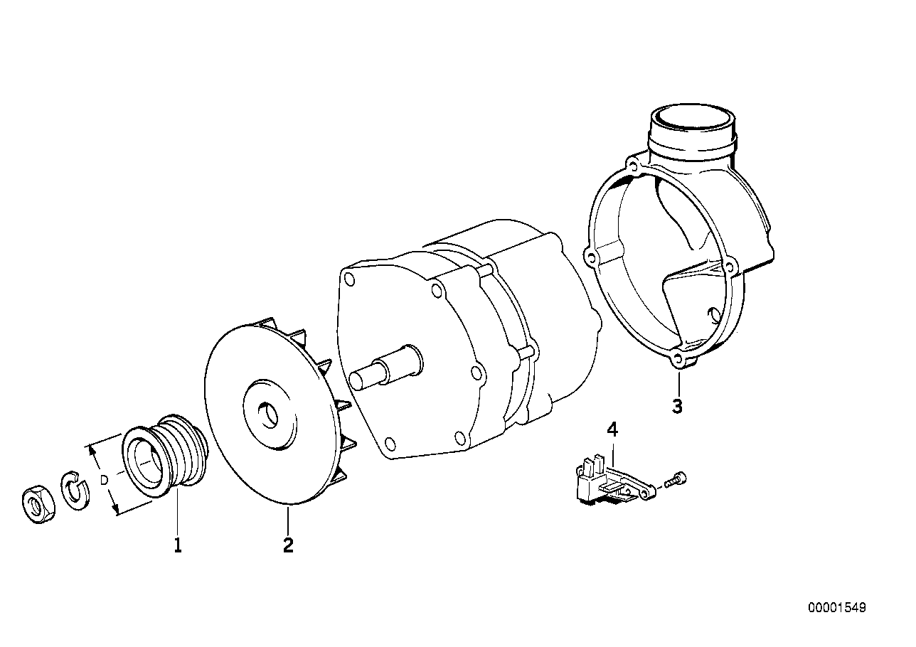 Generator enskilda delar 105A