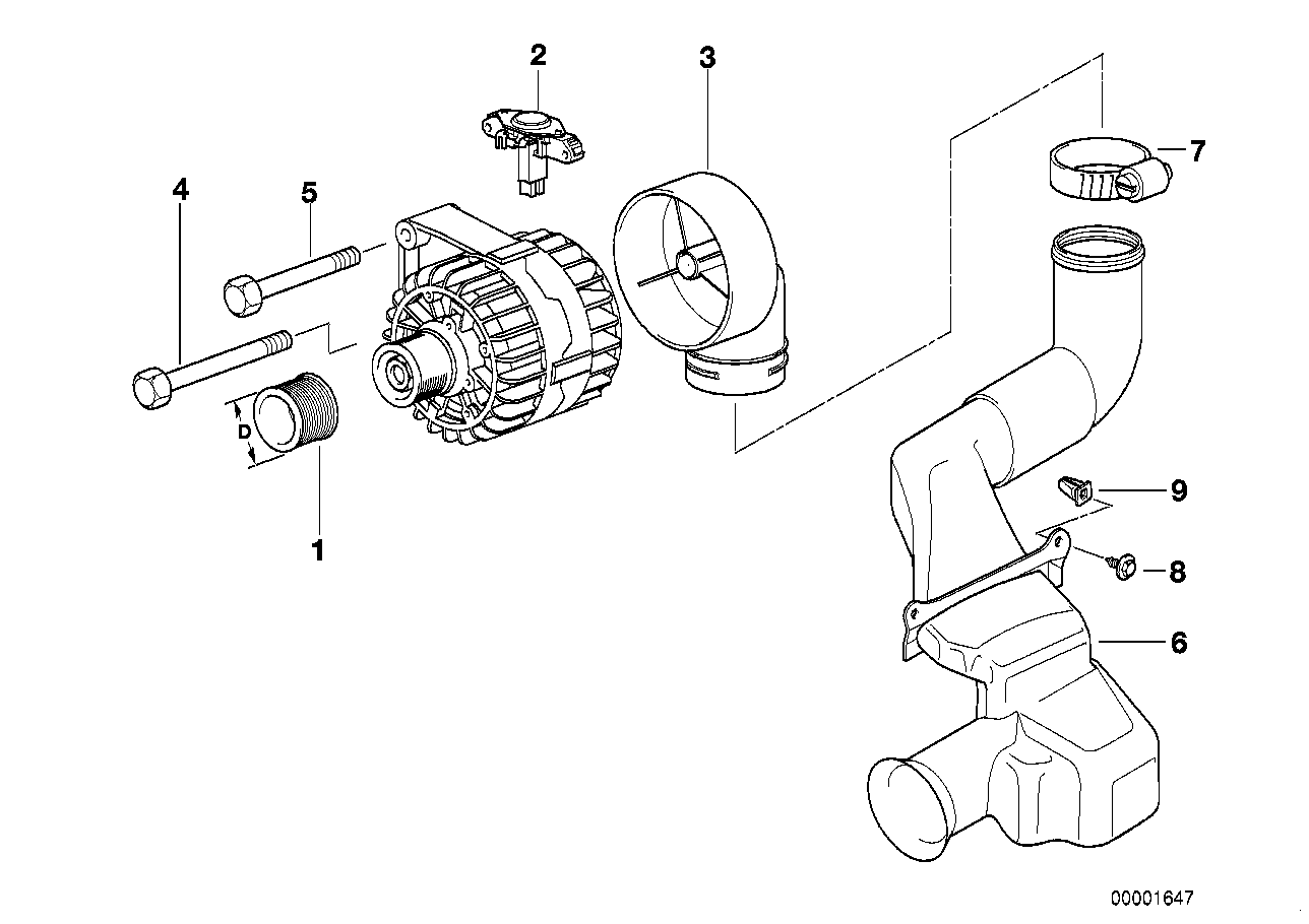 Generator Einzelteile 140A