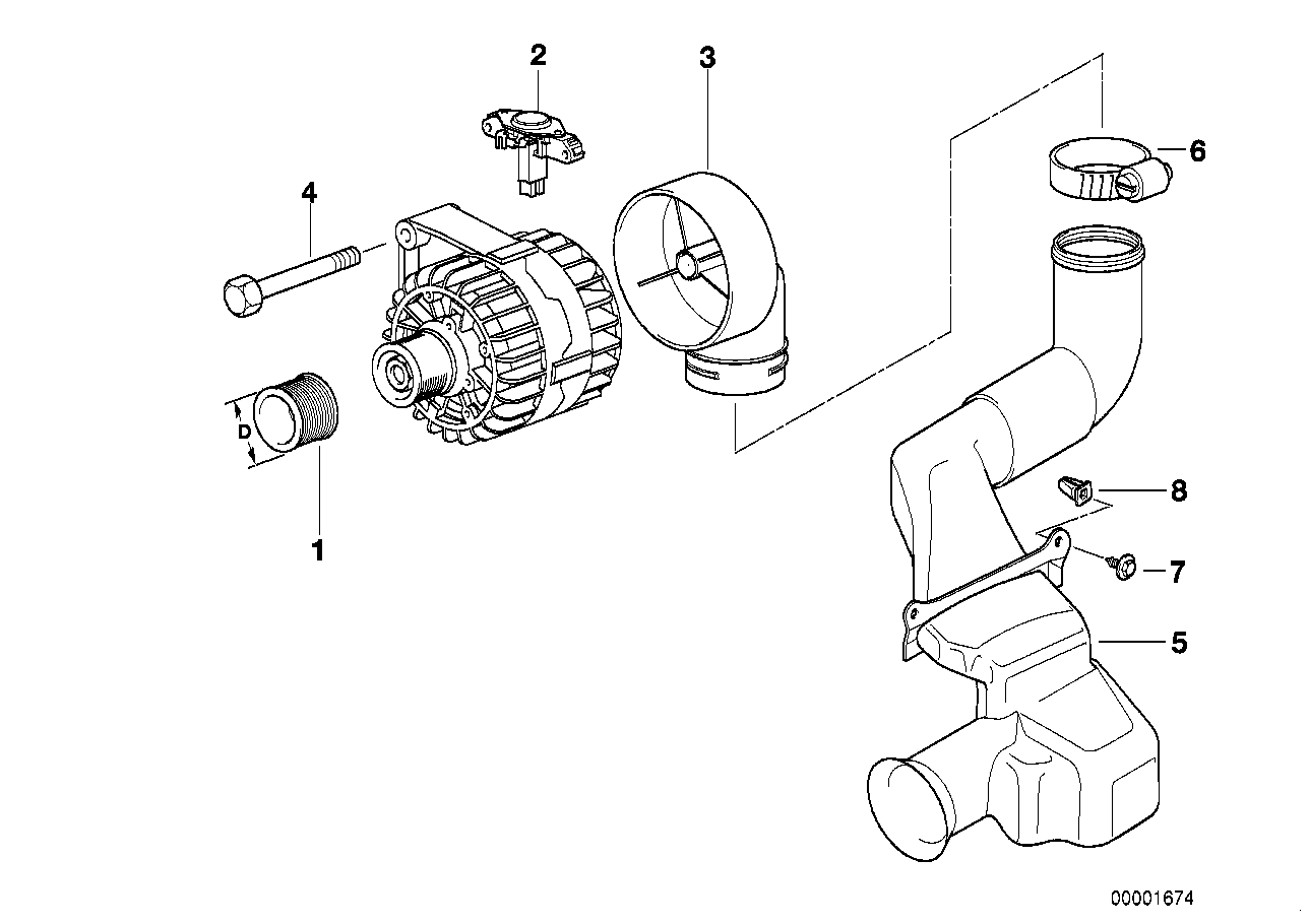 Generator Einzelteile 120A