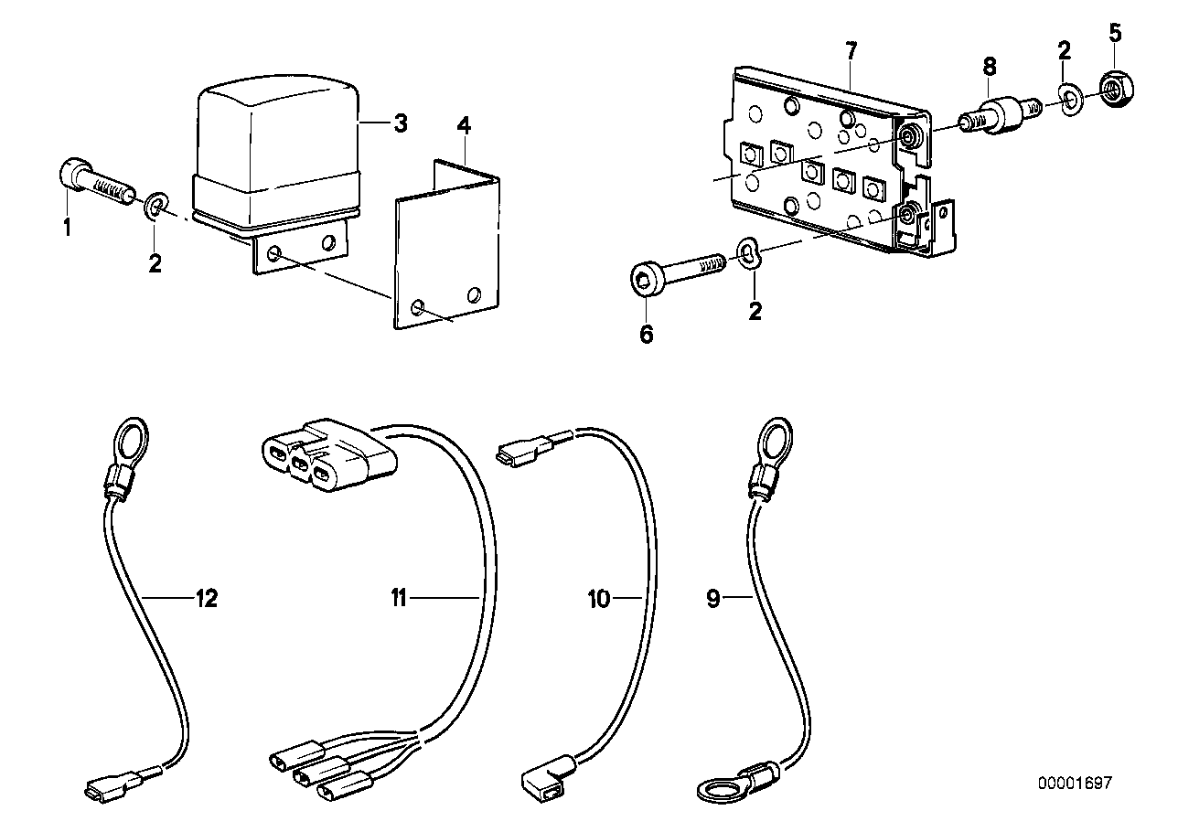 Generatorregulator, diodeplaata
