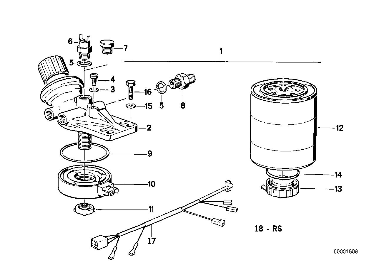 Fuel strainer with heating