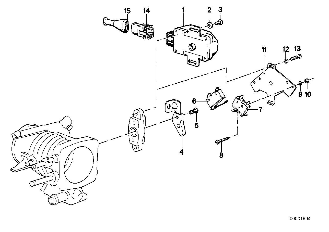Throttle valve switch