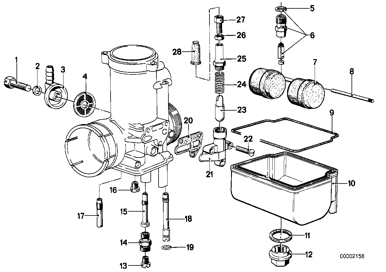 Carburateur-vlotter/sproeier