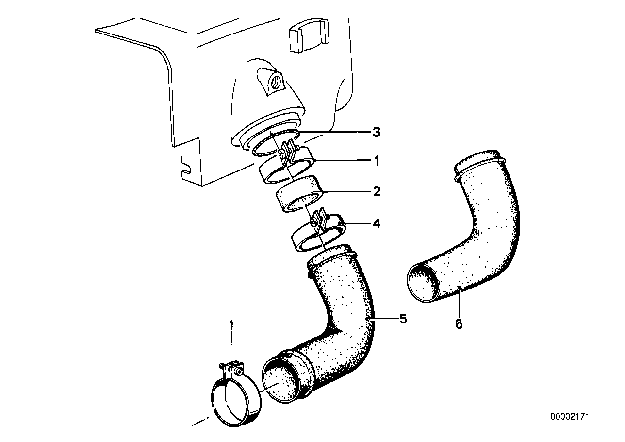 Air cleaner-suction funnel