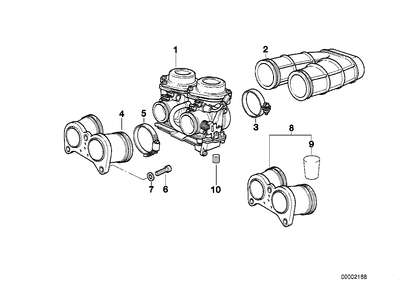 Carburateur deksel/zuiger/vlotter