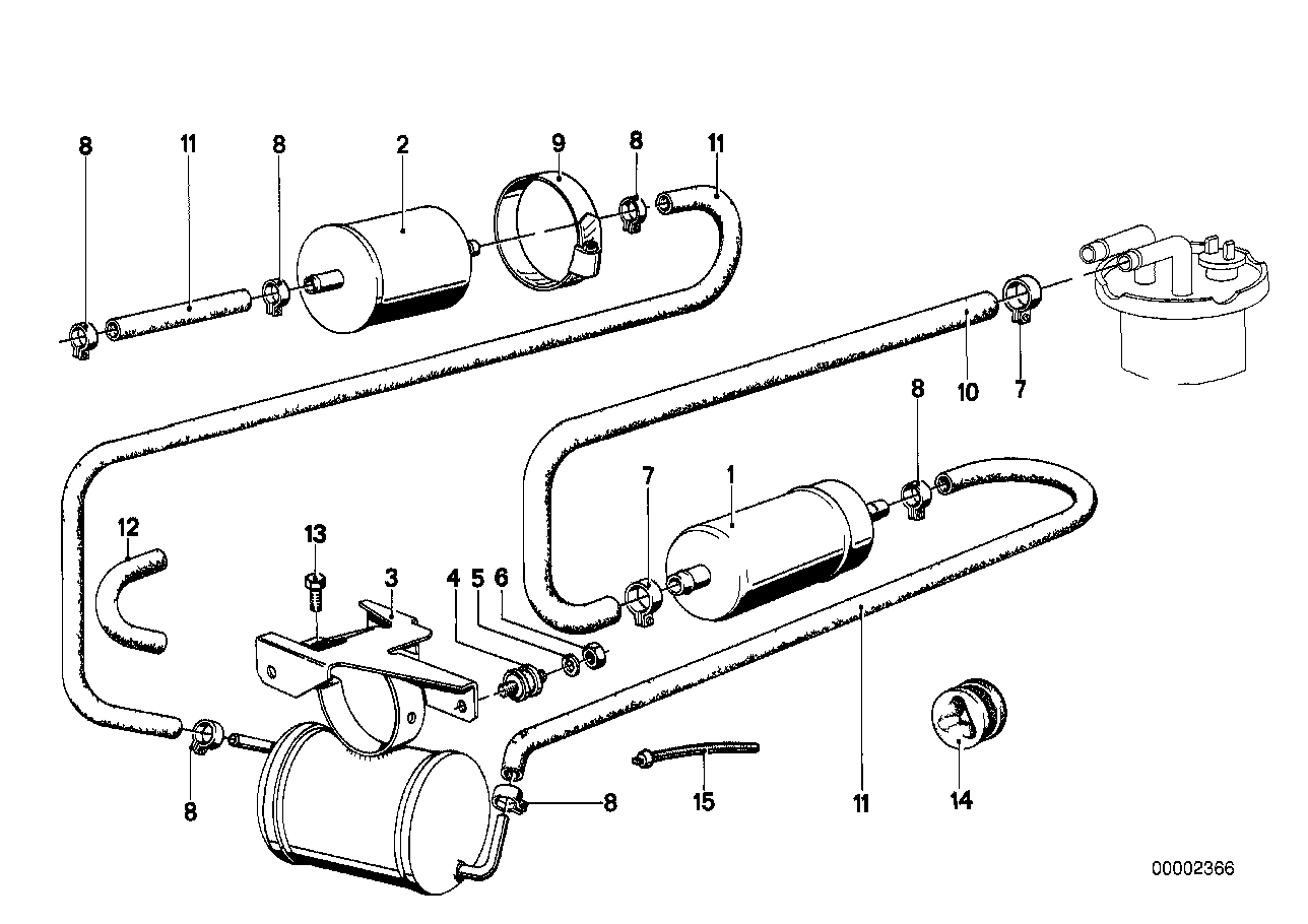 Fuel pump/fuel filter