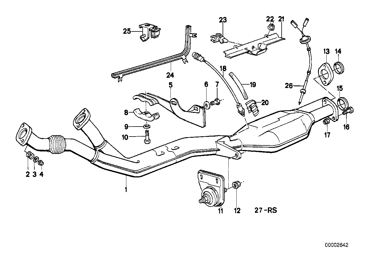 Exhaust system with catalytic converter