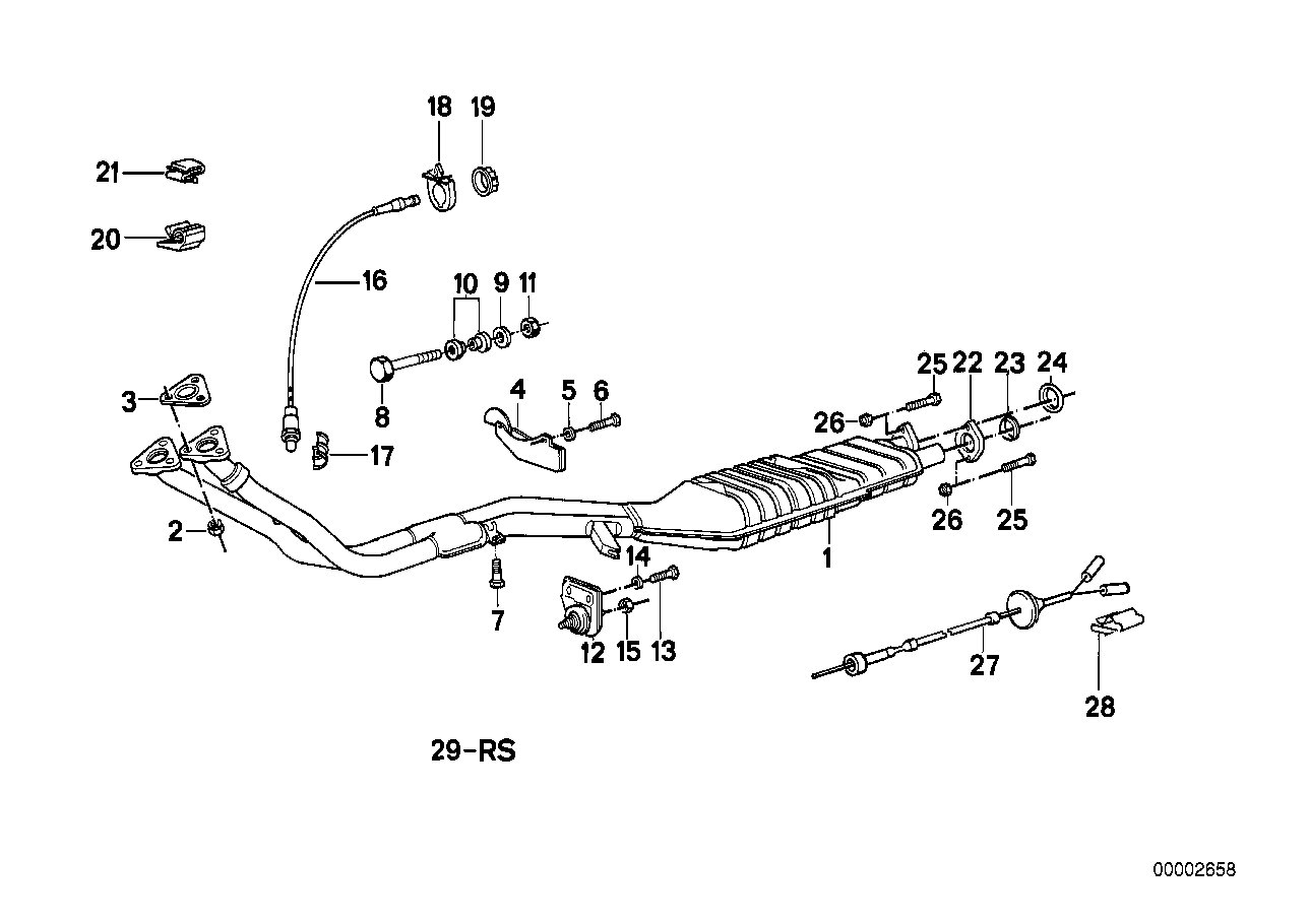 Exhaust system with catalytic converter