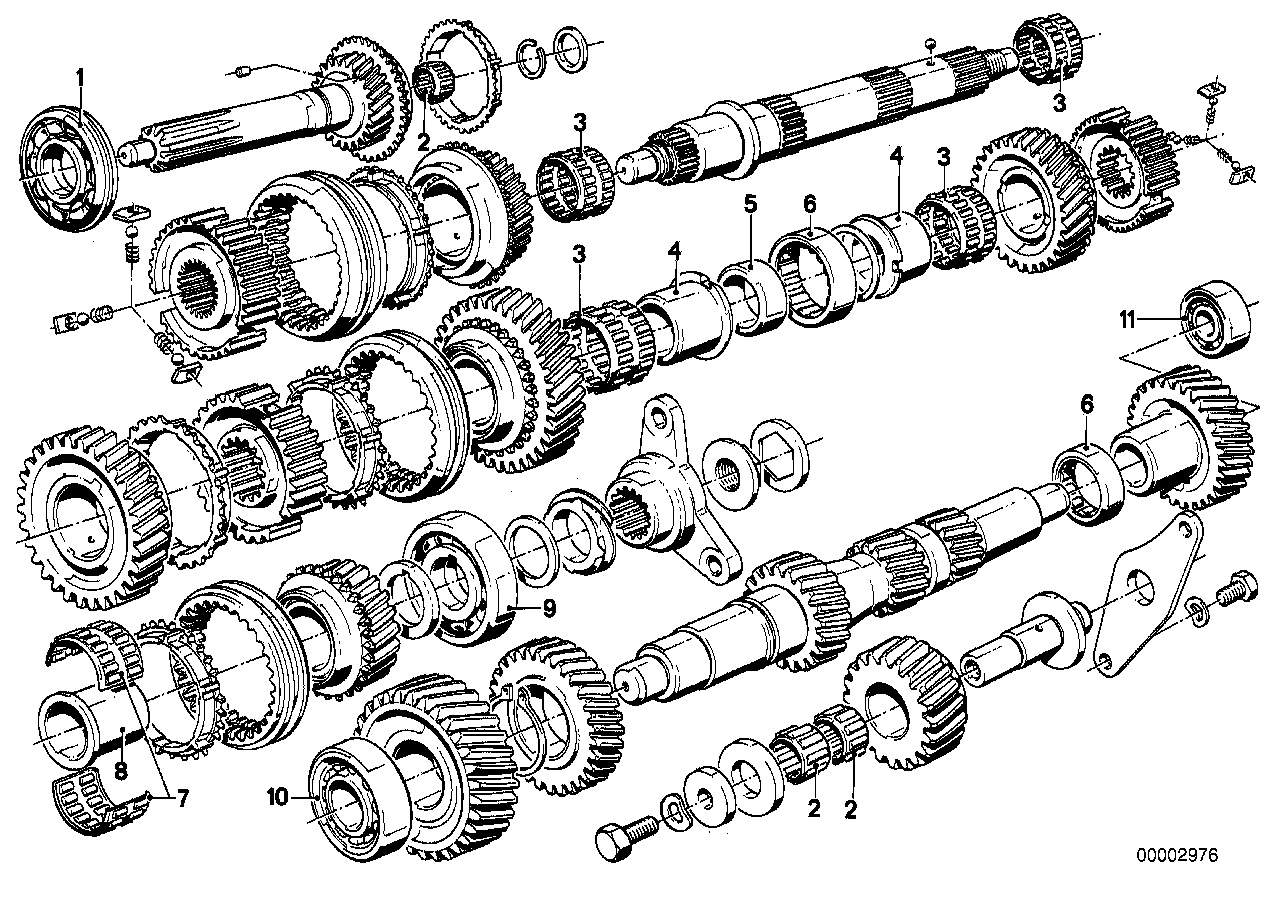 Getrag 265/6 gear wh.set parts/R.bearing
