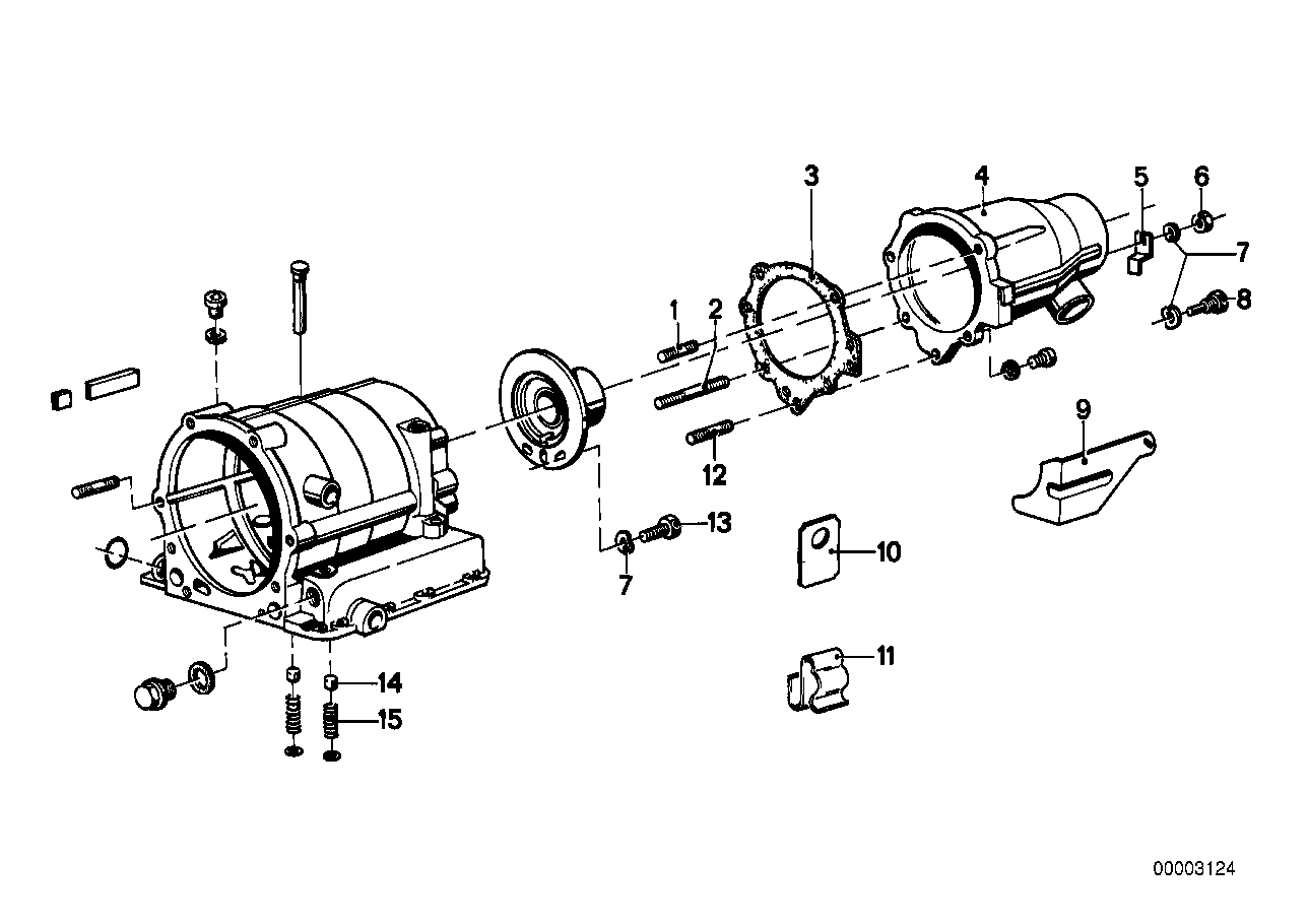 ZF 3hp20 drive extension