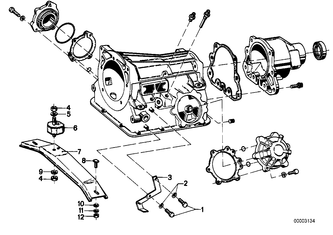 Bw 65 suspension/attach.parts