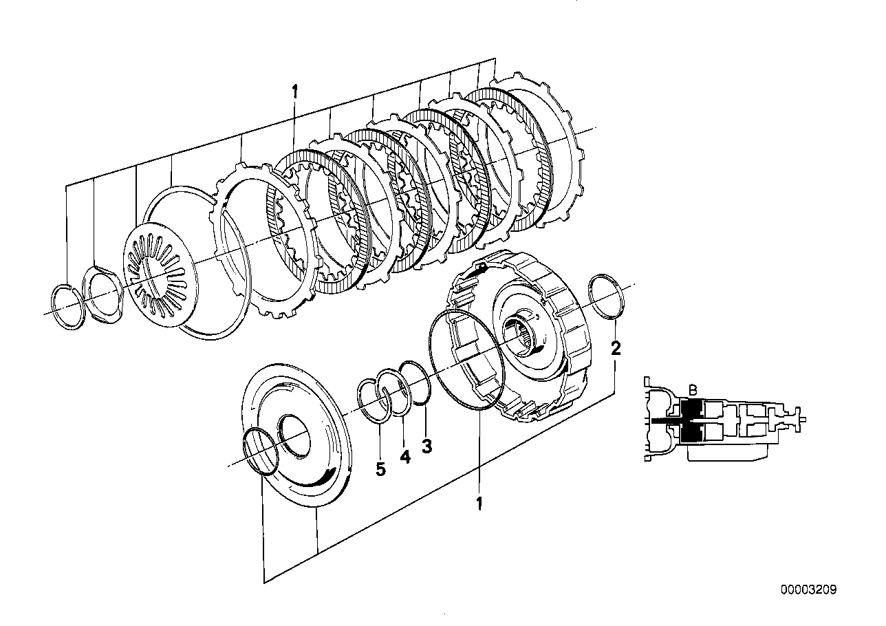 ZF 4hp22/24 drivkoppling B
