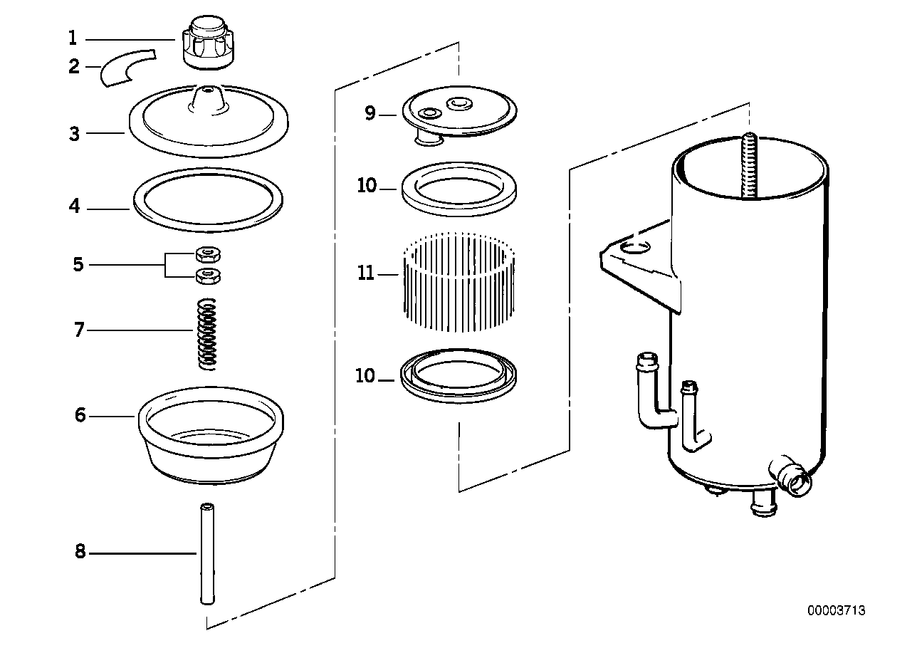 Ölbehälter / Einzelteile