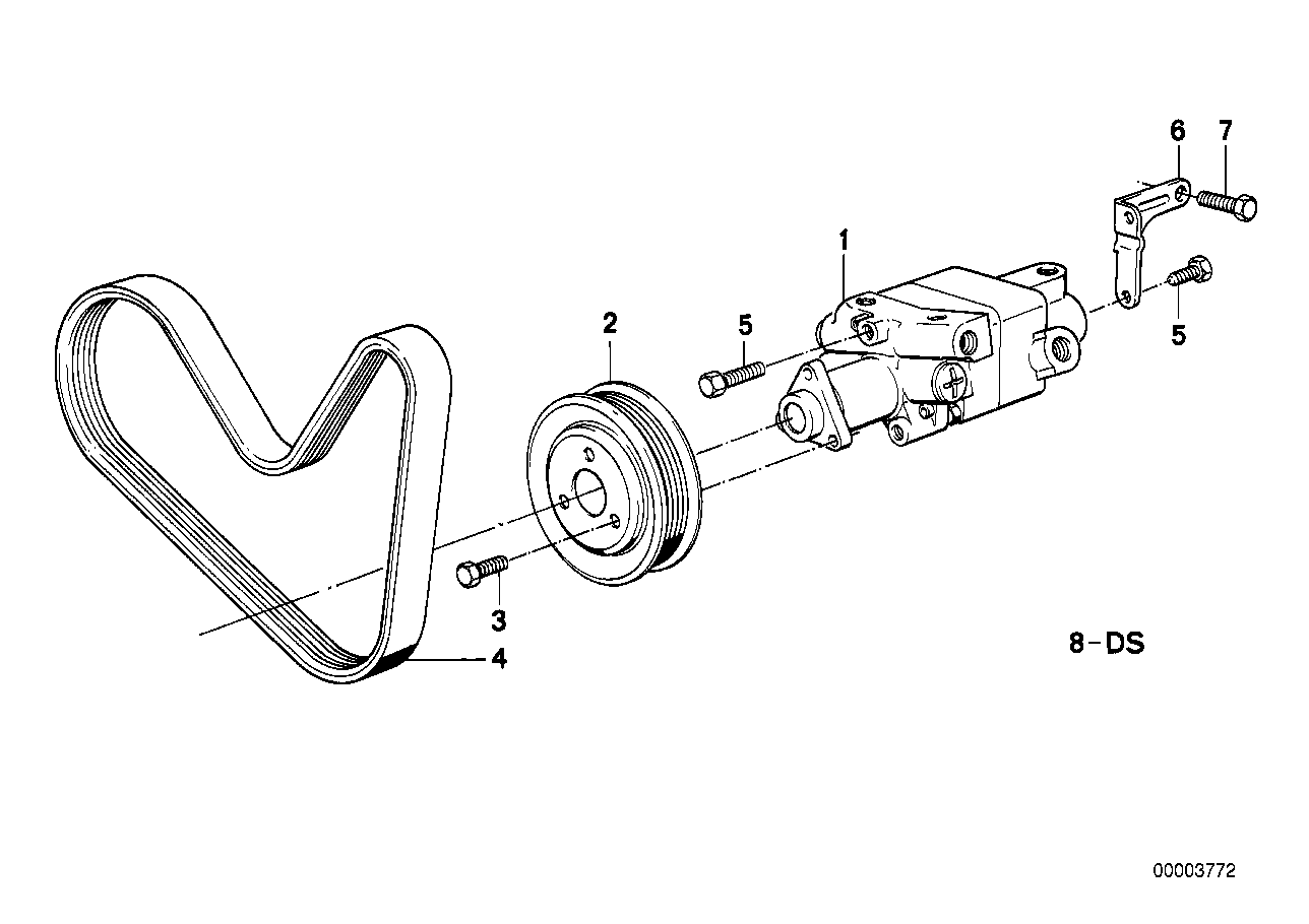 Servostyrning-tandem ving pump