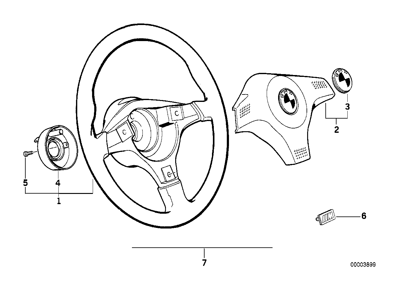 Sports steering wheel M-technik