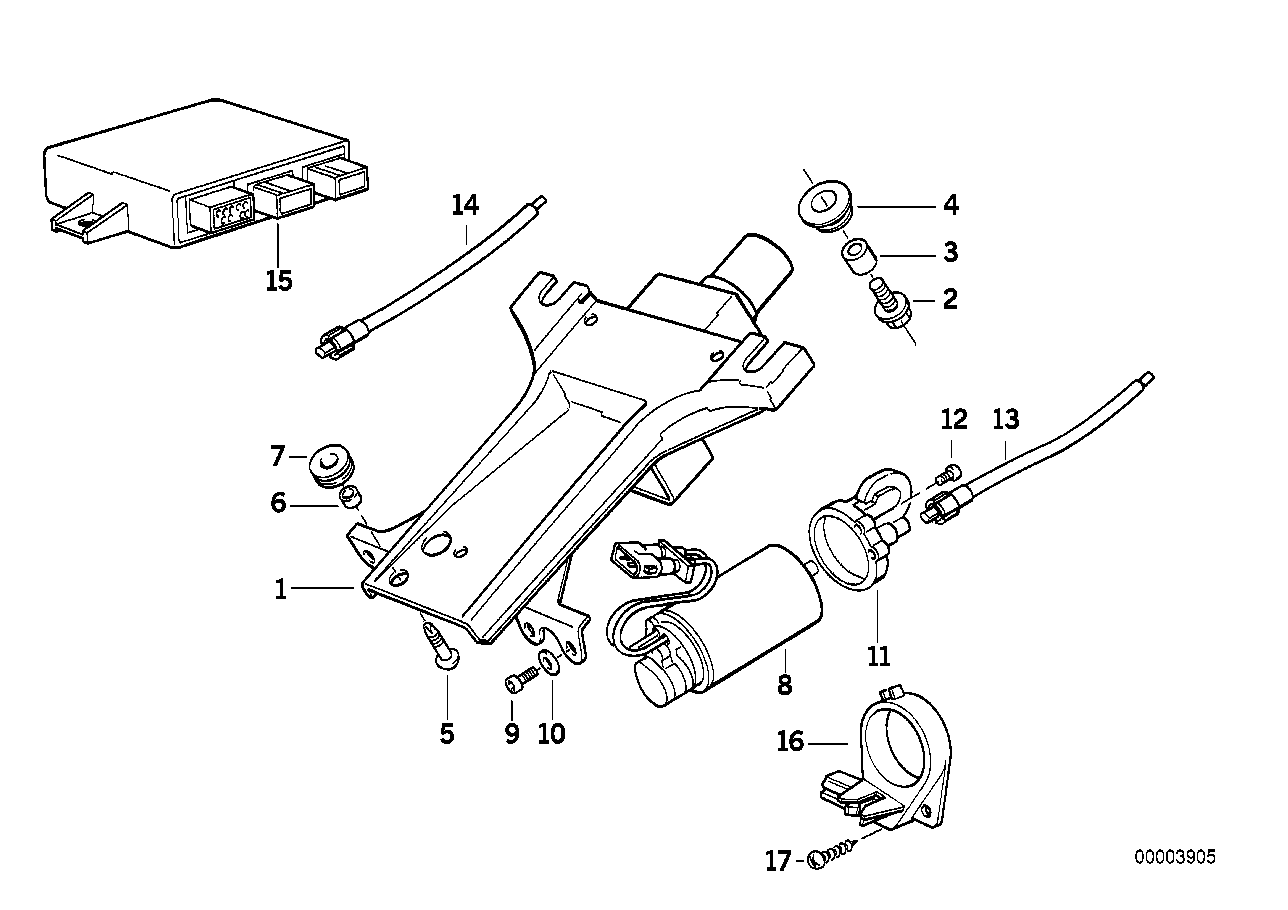 Steering column-elec.adjust./singl.parts