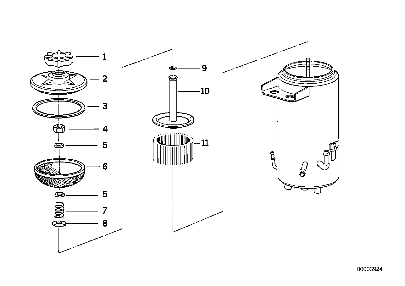Ölbehälter ASC+T/Einzelteile