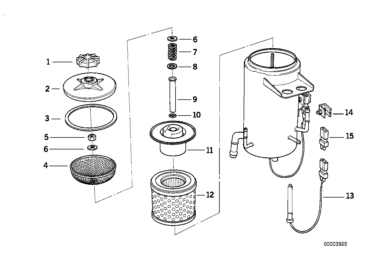 Zbiornik oleju ASC+T/elementy pojedyn.