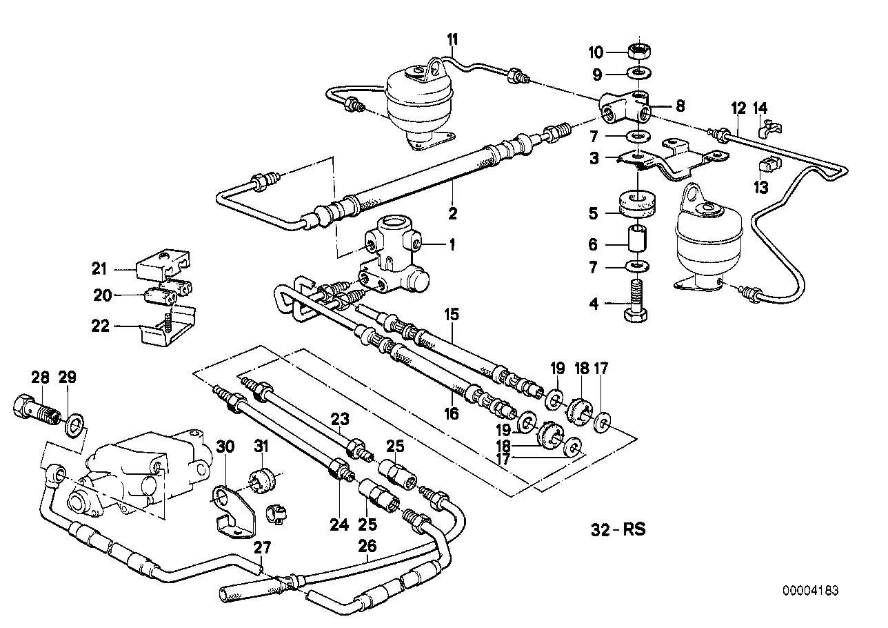Levelling device/tubing/attaching parts