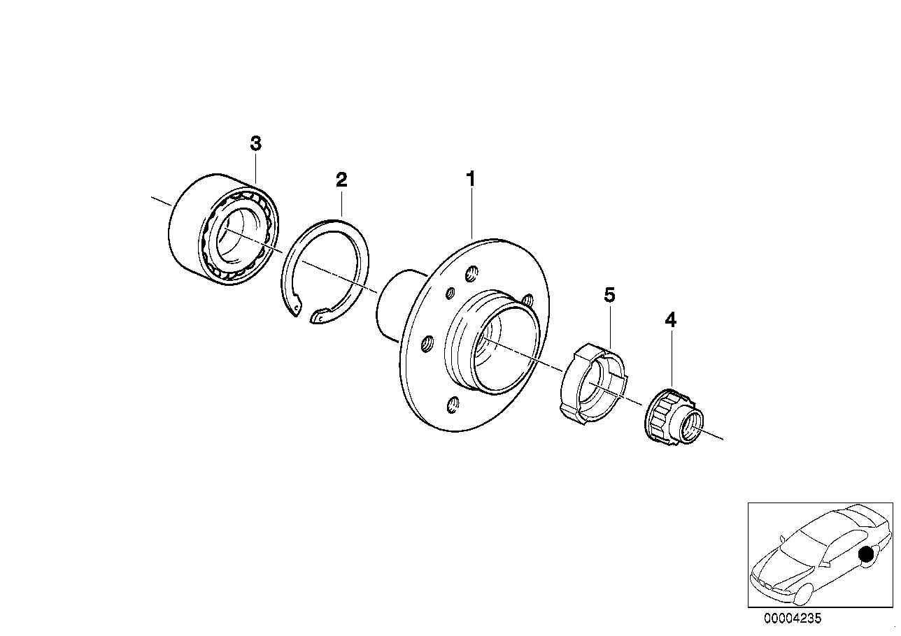 Drivaxel/hjullagring
