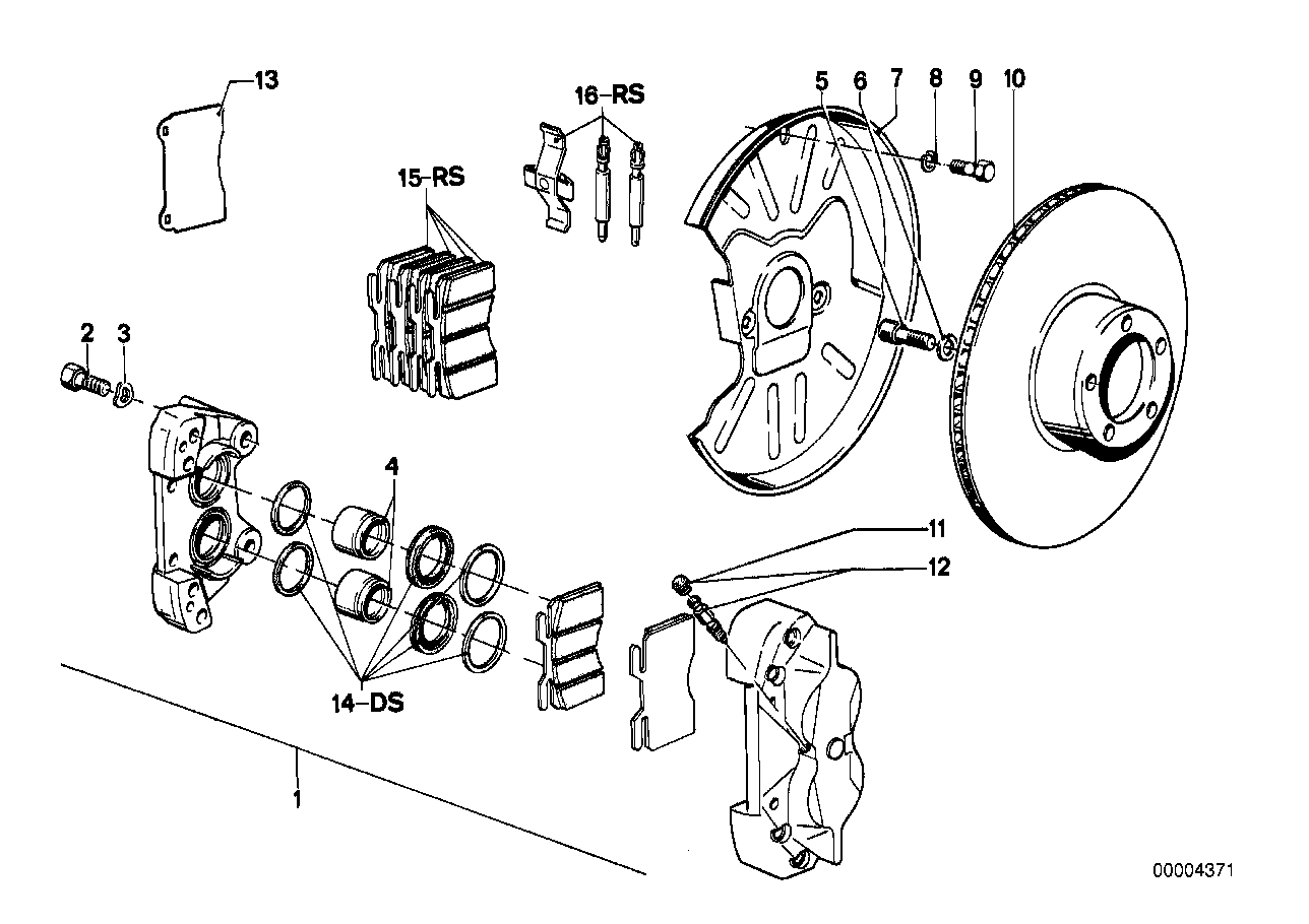 Front brake-brake caliper