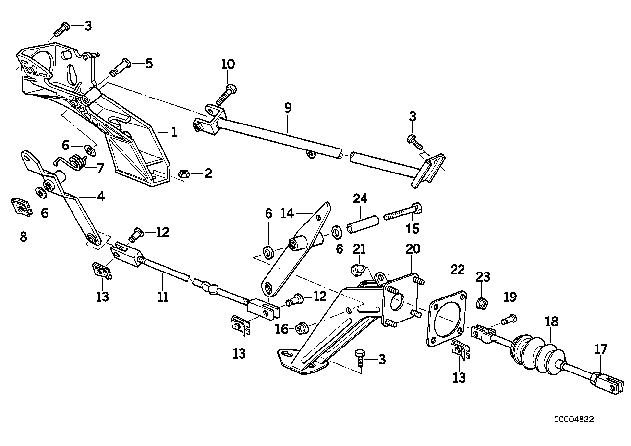 Fren bağlantı çubukları-Motor bölmesi