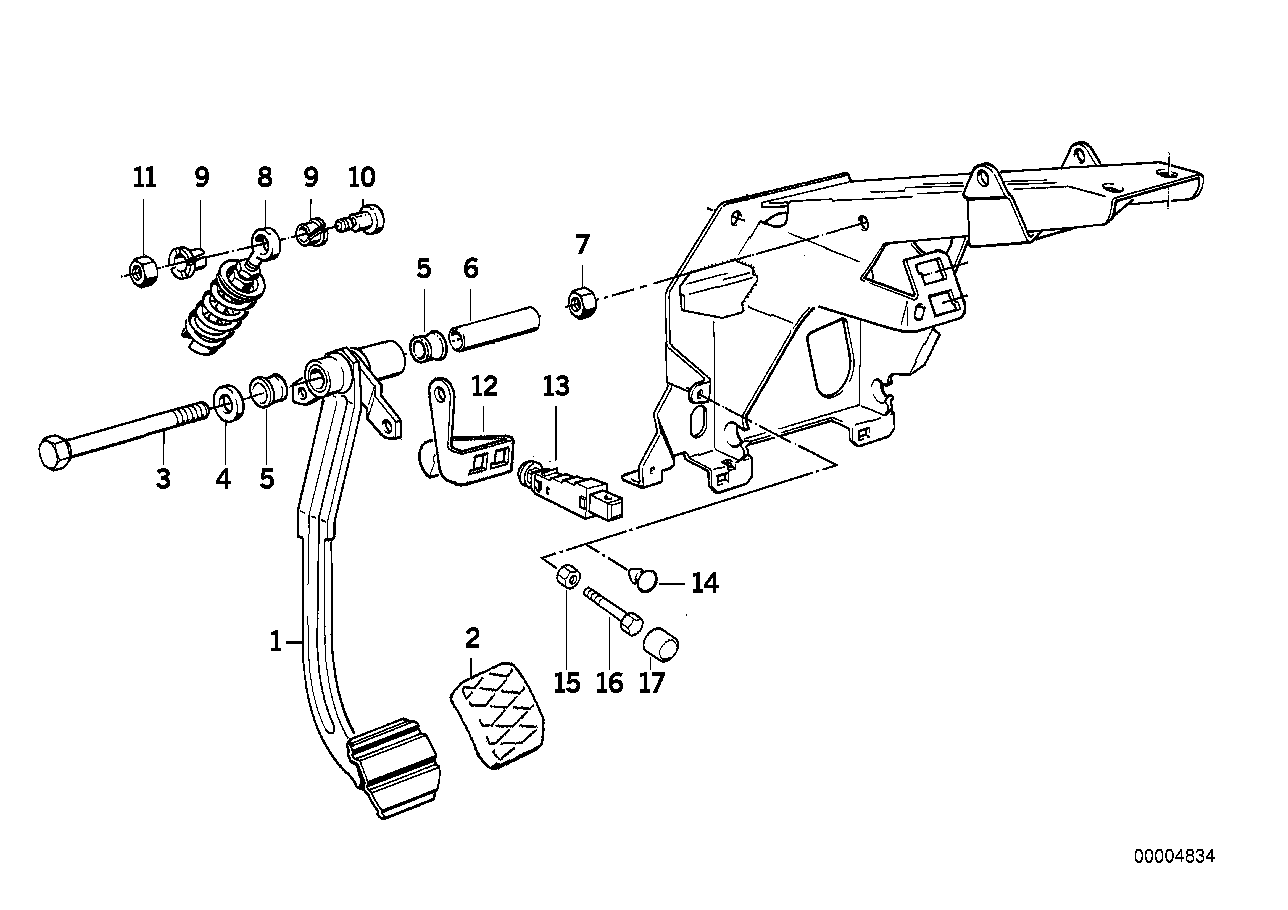 Pedali-cavaletto supporto/pedale frizion
