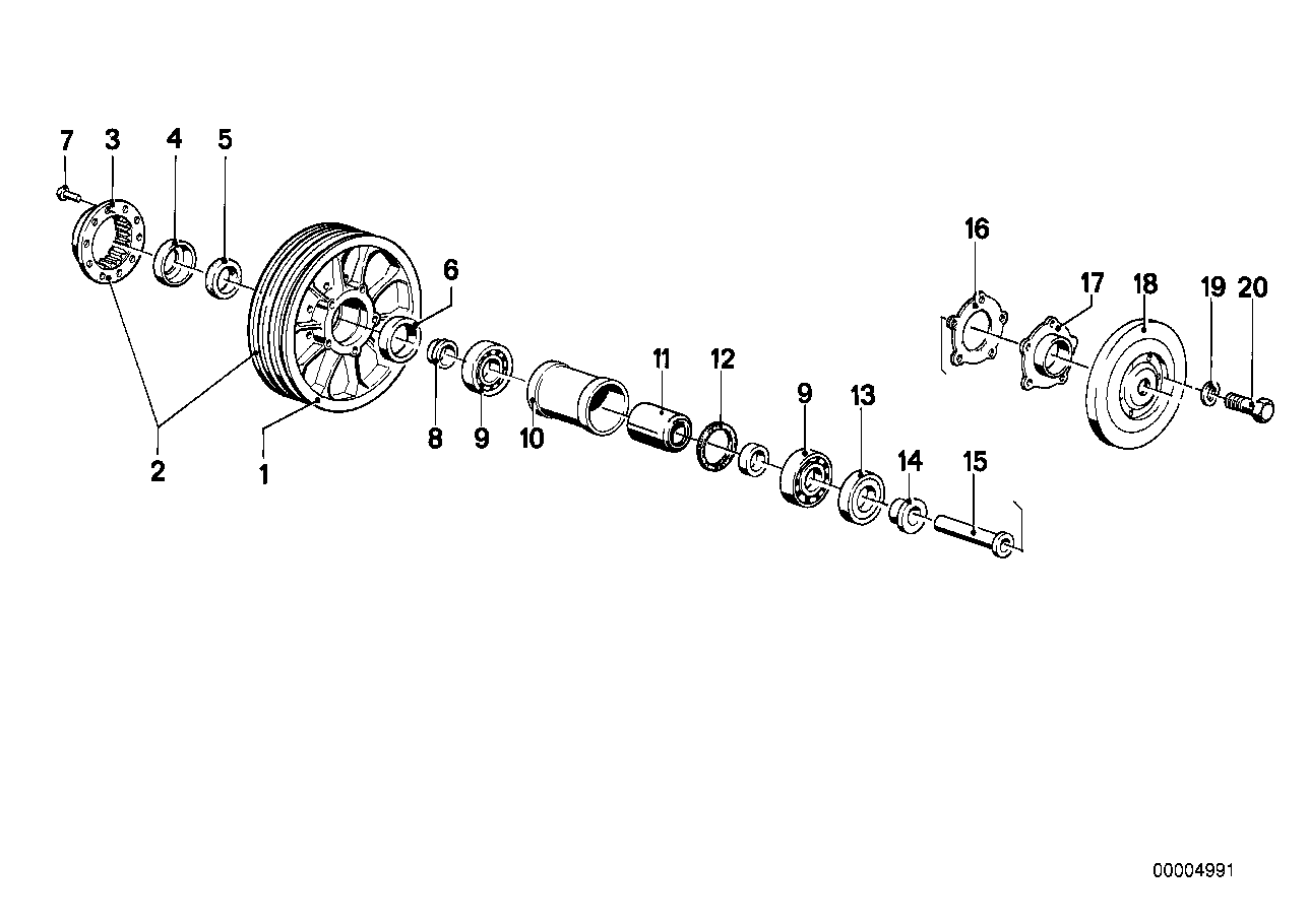 Spoke wheel-wheel hub